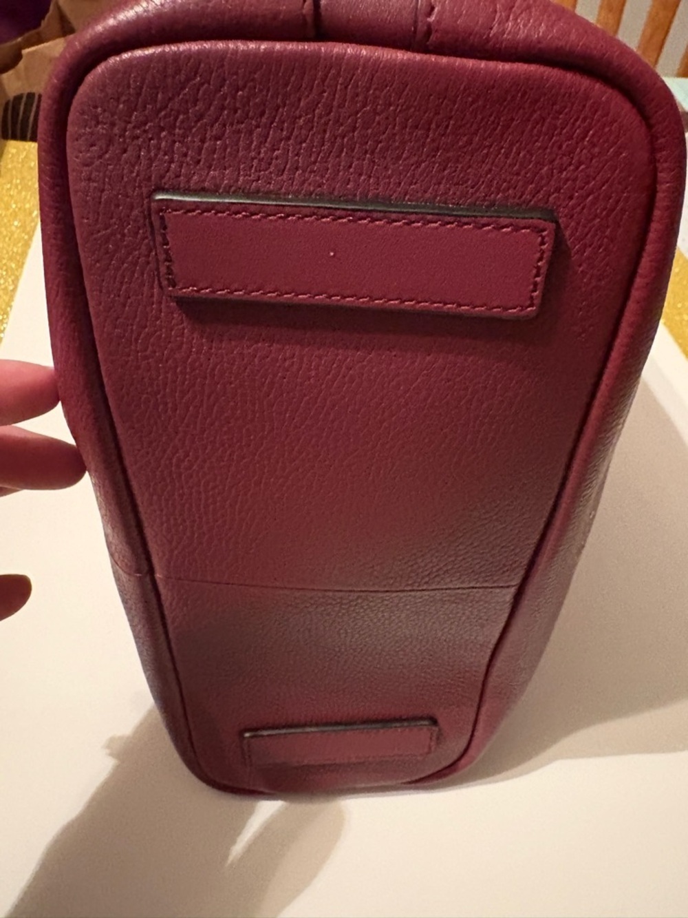 RADLEY LONDON Pebbled Leather Shoulder Bag in Deep Berry - Picture 7 of 16